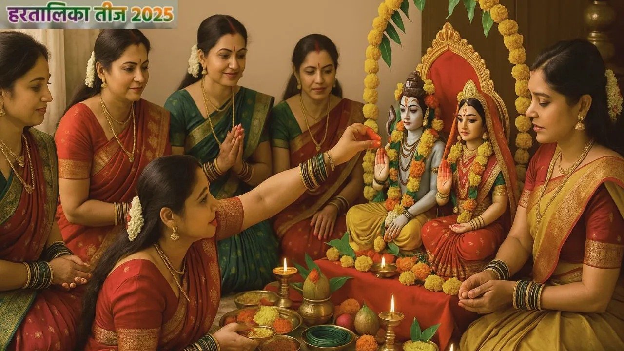 #हरतालिका_तीज #तीज_व्रत #रात्रि_जागरण #शिव_पार्वती_पूजन #HartalikaTeej #TeejVrat #ShivParvati #HinduFestival