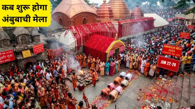 Ambubachi Mela 2026 Kamakhya Temple : अंबुबाची मेला 2026,कामाख्या मंदिर में जुटेंगे लाखों श्रद्धालु, जानें इस शक्तिपीठ का रहस्य